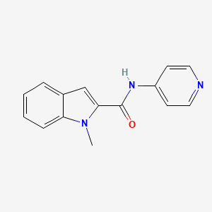 molecular formula C15H13N3O B3484027 1-methyl-N-(pyridin-4-yl)-1H-indole-2-carboxamide CAS No. 62289-87-6