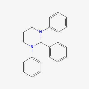 molecular formula C22H22N2 B3484147 1,2,3-Triphenyl-1,3-diazinane 
