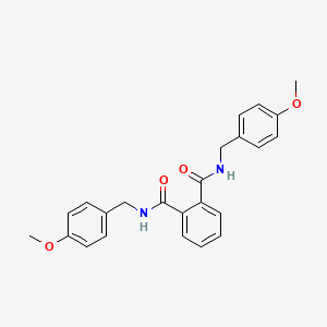 molecular formula C24H24N2O4 B3484391 N1N2-BIS[(4-METHOXYPHENYL)METHYL]BENZENE-12-DICARBOXAMIDE 