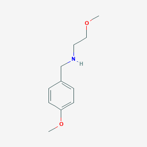 molecular formula C11H17NO2 B034845 (4-Methoxybenzyl)(2-methoxyethyl)amine CAS No. 103464-79-5