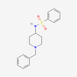 molecular formula C18H22N2O2S B3484593 N-(1-benzylpiperidin-4-yl)benzenesulfonamide 