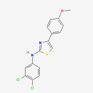 molecular formula C16H12Cl2N2OS B3484615 N-(3,4-DICHLOROPHENYL)-N-[4-(4-METHOXYPHENYL)-1,3-THIAZOL-2-YL]AMINE 