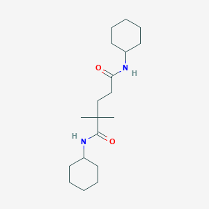 N,N'-dicyclohexyl-2,2-dimethylpentanediamide