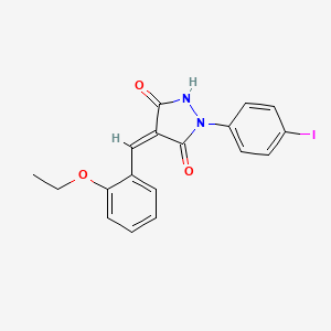 4-(2-ethoxybenzylidene)-1-(4-iodophenyl)-3,5-pyrazolidinedione