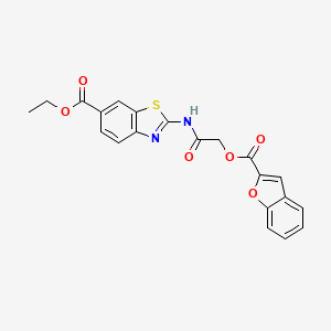 ethyl 2-({[(1-benzofuran-2-ylcarbonyl)oxy]acetyl}amino)-1,3-benzothiazole-6-carboxylate