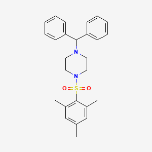 B3484974 1-(diphenylmethyl)-4-(mesitylsulfonyl)piperazine CAS No. 5854-47-7