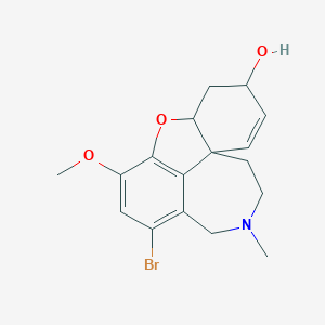 molecular formula C17H20BrNO3 B348498 1-bromo-3-methoxy-11-methyl-5,6,9,10,11,12-hexahydro-4aH-[1]benzofuro[3a,3,2-ef][2]benzazepin-6-ol 