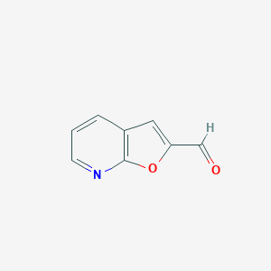 molecular formula C8H5NO2 B034861 Furo[2,3-b]pyridine-2-carbaldehyde CAS No. 109274-92-2