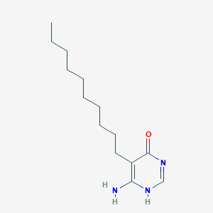 molecular formula C14H25N3O B034862 6-Amino-5-decyl-4-pyrimidinol CAS No. 103980-49-0