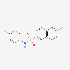 molecular formula C17H14INO2S B3486217 N-(4-iodophenyl)-6-methyl-2-naphthalenesulfonamide 
