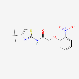 molecular formula C15H17N3O4S B3486464 N-(4-tert-butyl-1,3-thiazol-2-yl)-2-(2-nitrophenoxy)acetamide 