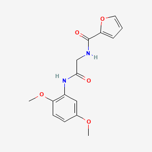 molecular formula C15H16N2O5 B3487053 N-{2-[(2,5-dimethoxyphenyl)amino]-2-oxoethyl}furan-2-carboxamide 