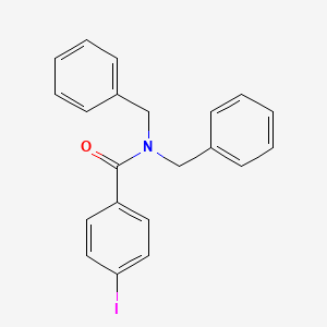 molecular formula C21H18INO B3487447 N,N-dibenzyl-4-iodobenzamide 