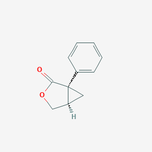 molecular formula C11H10O2 B034876 (1R,5S)-1-Phenyl-3-oxabicyclo[3.1.0]hexan-2-one CAS No. 96847-53-9