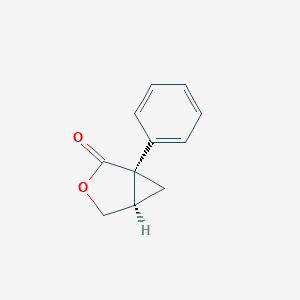 molecular formula C11H10O2 B034876 (1S,5R)-1-Phenyl-3-oxabicyclo[3.1.0]hexan-2-one CAS No. 96847-53-9