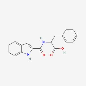 molecular formula C18H16N2O3 B3487610 N-(1H-indol-2-ylcarbonyl)phenylalanine 