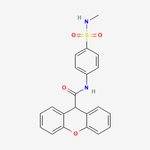 molecular formula C21H18N2O4S B3487985 N-[4-(methylsulfamoyl)phenyl]-9H-xanthene-9-carboxamide 