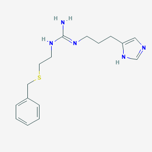 molecular formula C16H23N5S B034882 1-(2-benzylsulfanylethyl)-2-[3-(1H-imidazol-5-yl)propyl]guanidine CAS No. 102203-13-4