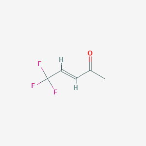 molecular formula C5H5F3O B034885 3-Penten-2-one, 5,5,5-trifluoro-, (3E)-(9CI) CAS No. 101395-81-7