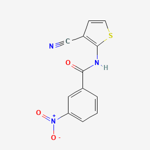 molecular formula C12H7N3O3S B3488538 N-(3-cyanothiophen-2-yl)-3-nitrobenzamide 