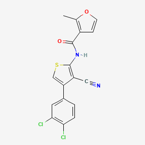 molecular formula C17H10Cl2N2O2S B3488620 N-[3-cyano-4-(3,4-dichlorophenyl)-2-thienyl]-2-methyl-3-furamide 