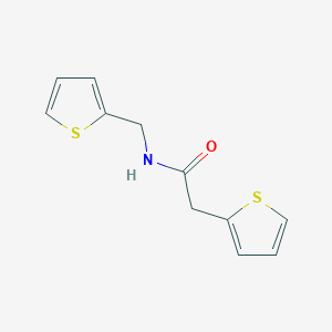 molecular formula C11H11NOS2 B3488742 2-(2-thienyl)-N-(2-thienylmethyl)acetamide 