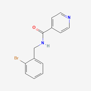 molecular formula C13H11BrN2O B3489031 N-(2-bromobenzyl)isonicotinamide 