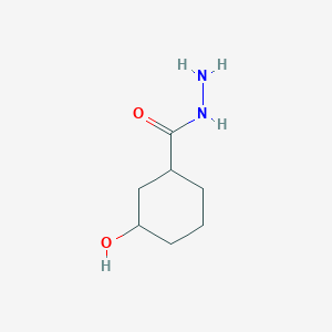 molecular formula C7H14N2O2 B034891 3-Hydroxycyclohexane-1-carbohydrazide CAS No. 100949-27-7