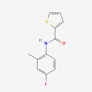 molecular formula C12H10FNOS B3489101 N-(4-fluoro-2-methylphenyl)thiophene-2-carboxamide 