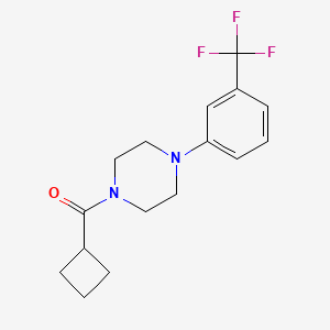 molecular formula C16H19F3N2O B3489102 CYCLOBUTYL{4-[3-(TRIFLUOROMETHYL)PHENYL]PIPERAZINO}METHANONE 