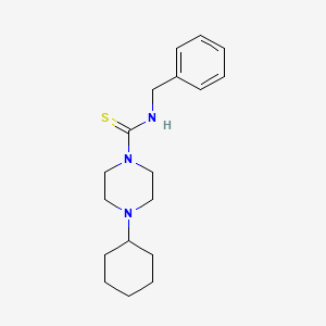 molecular formula C18H27N3S B3489167 N-benzyl-4-cyclohexylpiperazine-1-carbothioamide 