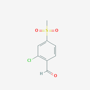 molecular formula C8H7ClO3S B034893 2-Chloro-4-(methylsulfonyl)benzaldehyde CAS No. 101349-95-5