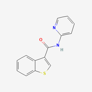 molecular formula C14H10N2OS B3489443 N-2-pyridinyl-1-benzothiophene-3-carboxamide 