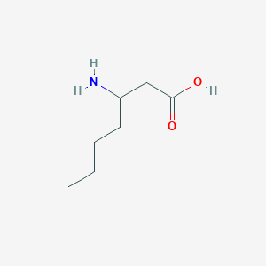 molecular formula C7H15NO2 B034895 3-Aminoheptanoic acid CAS No. 104883-48-9