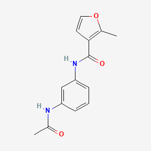 molecular formula C14H14N2O3 B3489694 N~3~-[3-(ACETYLAMINO)PHENYL]-2-METHYL-3-FURAMIDE 