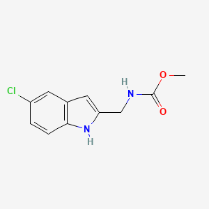 molecular formula C11H11ClN2O2 B3489811 methyl [(5-chloro-1H-indol-2-yl)methyl]carbamate 