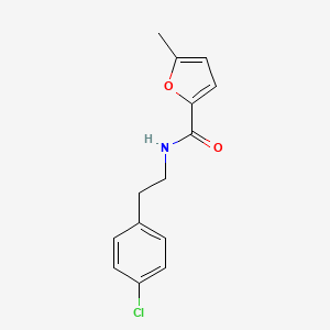 molecular formula C14H14ClNO2 B3490063 N-[2-(4-chlorophenyl)ethyl]-5-methylfuran-2-carboxamide 