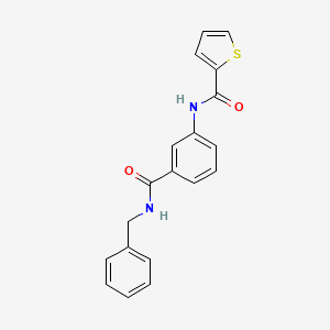 molecular formula C19H16N2O2S B3490097 N-[3-(benzylcarbamoyl)phenyl]thiophene-2-carboxamide 