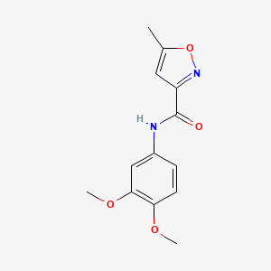molecular formula C13H14N2O4 B3490282 N-(3,4-dimethoxyphenyl)-5-methyl-1,2-oxazole-3-carboxamide 