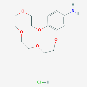 molecular formula C14H22ClNO5 B034903 4-Aminobenzo-15-crown-5 hydrochloride CAS No. 111076-66-5