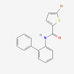 molecular formula C17H12BrNOS B3490377 N-2-biphenylyl-5-bromo-2-thiophenecarboxamide 
