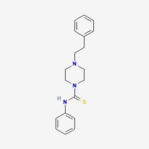 molecular formula C19H23N3S B3490463 N-phenyl-4-(2-phenylethyl)-1-piperazinecarbothioamide 