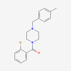 molecular formula C19H21BrN2O B3490491 (2-BROMOPHENYL)[4-(4-METHYLBENZYL)PIPERAZINO]METHANONE 
