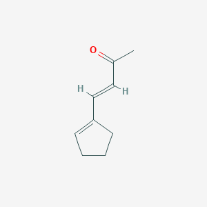 molecular formula C9H12O B034907 (E)-4-(cyclopenten-1-yl)but-3-en-2-one CAS No. 110845-85-7