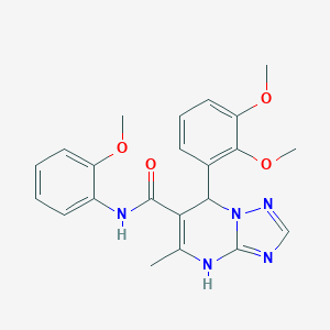 molecular formula C22H23N5O4 B349086 7-(2,3-dimethoxyphenyl)-N-(2-methoxyphenyl)-5-methyl-4,7-dihydro-[1,2,4]triazolo[1,5-a]pyrimidine-6-carboxamide CAS No. 540502-69-0