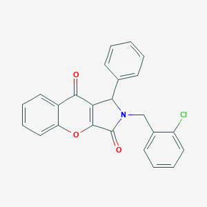 molecular formula C24H16ClNO3 B349089 2-(2-Chlorobenzyl)-1-phenyl-1,2-dihydrochromeno[2,3-c]pyrrole-3,9-dione CAS No. 708252-02-2