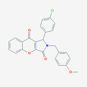 molecular formula C25H18ClNO4 B349091 1-(4-Chlorophenyl)-2-(4-methoxybenzyl)-1,2-dihydrochromeno[2,3-c]pyrrole-3,9-dione CAS No. 860795-18-2
