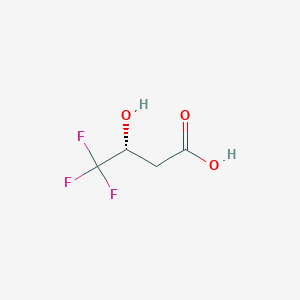 molecular formula C4H5F3O3 B034911 (R)-4,4,4-trifluoro-3-hydroxybutanoic acid CAS No. 108211-36-5