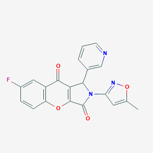 7-Fluoro-2-(5-methyl-3-isoxazolyl)-1-(3-pyridinyl)-1,2-dihydrochromeno[2,3-c]pyrrole-3,9-dione