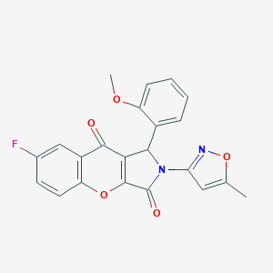7-Fluoro-1-(2-methoxyphenyl)-2-(5-methyl-3-isoxazolyl)-1,2-dihydrochromeno[2,3-c]pyrrole-3,9-dione